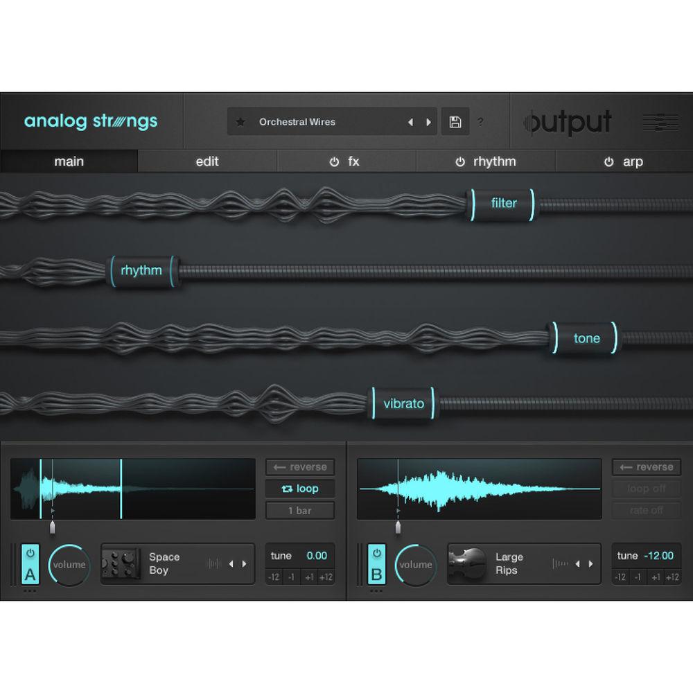 Output Analog Strings - Virtual Instrument Plug-In