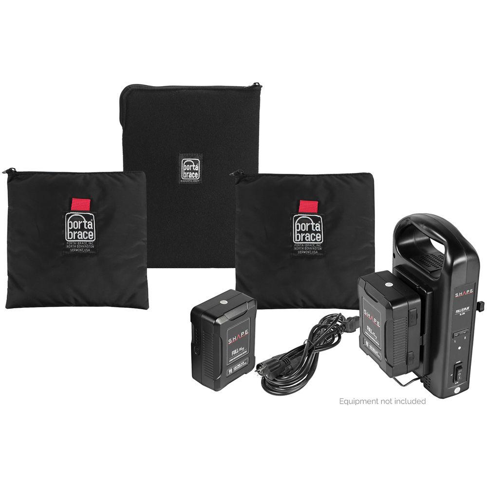 Porta Brace Padded Pouch and Cable Binder Set for SHAPE Battery Mount Kits