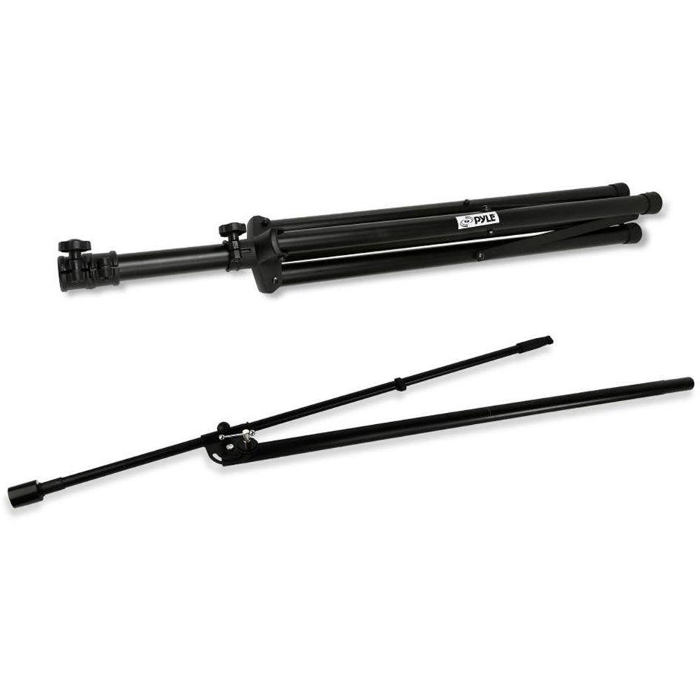 Pyle Pro Adjustable & Foldable Tripod Microphone Stand with Microphone Boom Mount
