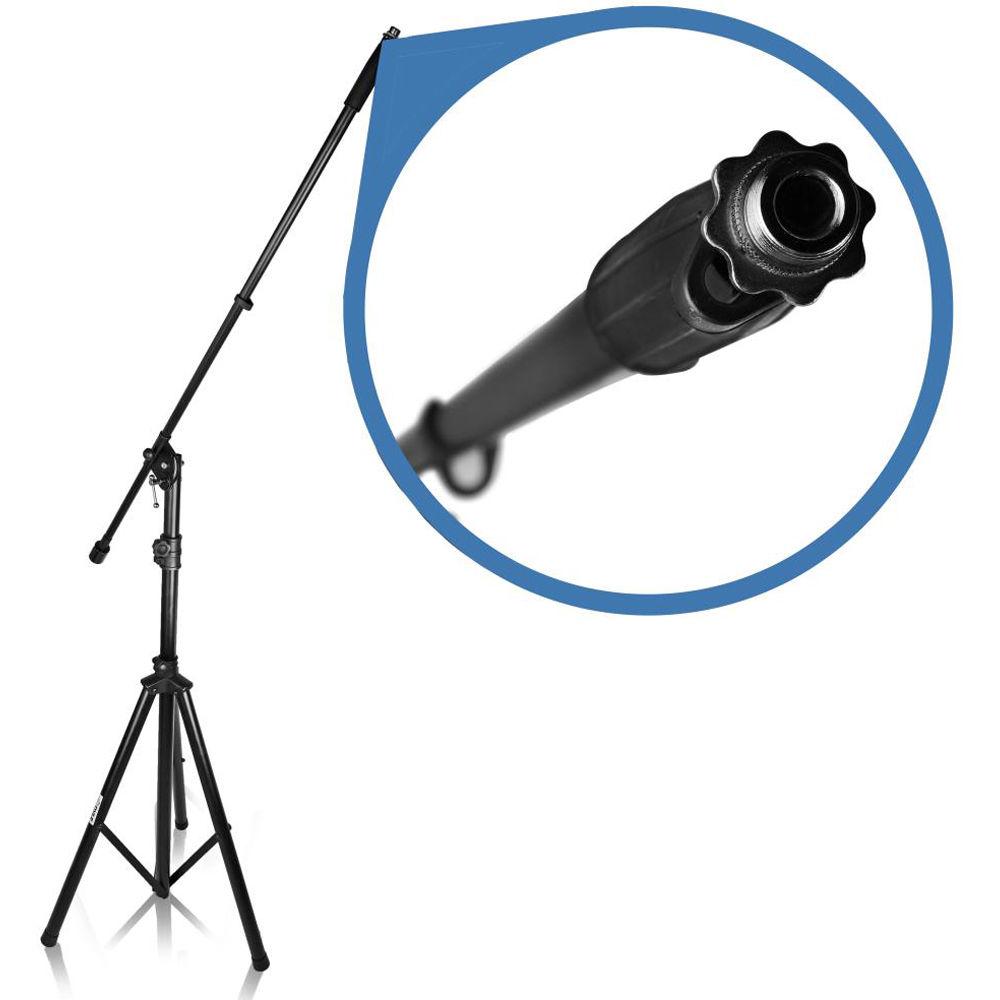Pyle Pro Adjustable & Foldable Tripod Microphone Stand with Microphone Boom Mount