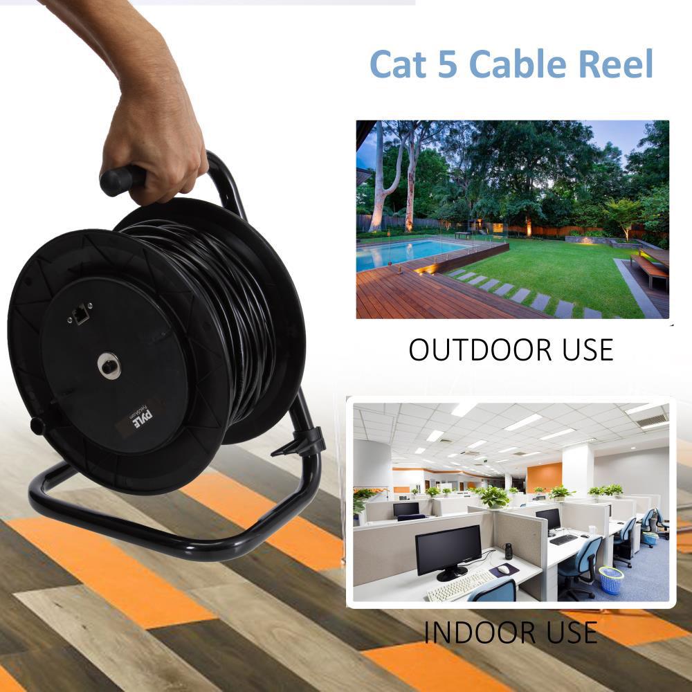 Pyle Pro PCATCBL150 Cat 5 Cable Extension Reel