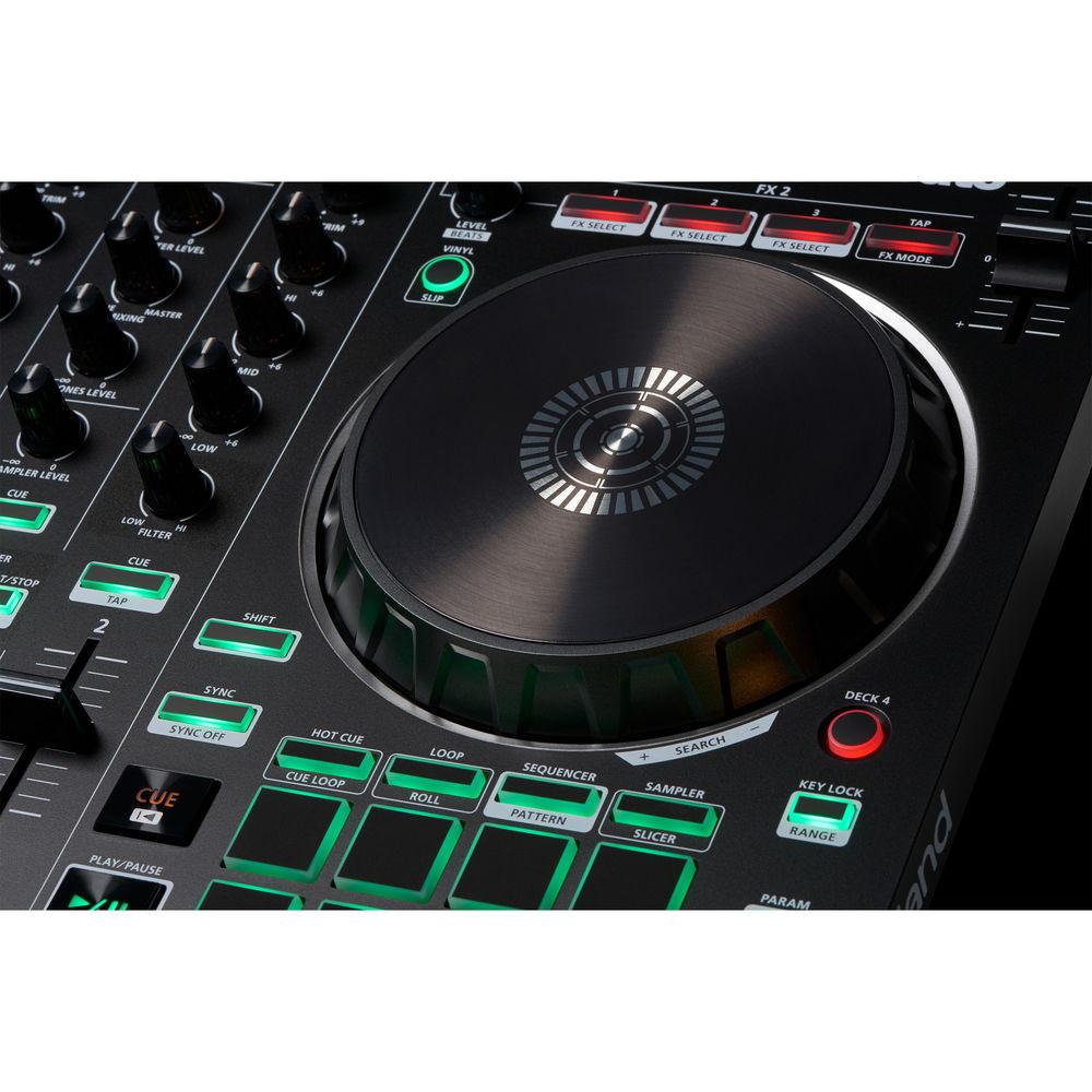Roland DJ-202 2-Channel, 4-Deck DJ Controller for Serato DJ Pro
