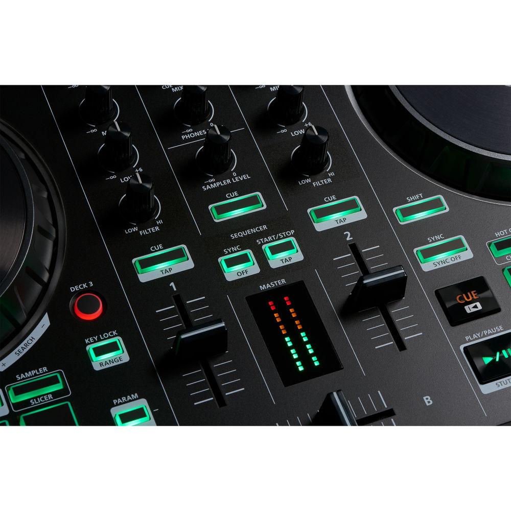 Roland DJ-202 2-Channel, 4-Deck DJ Controller for Serato DJ Pro