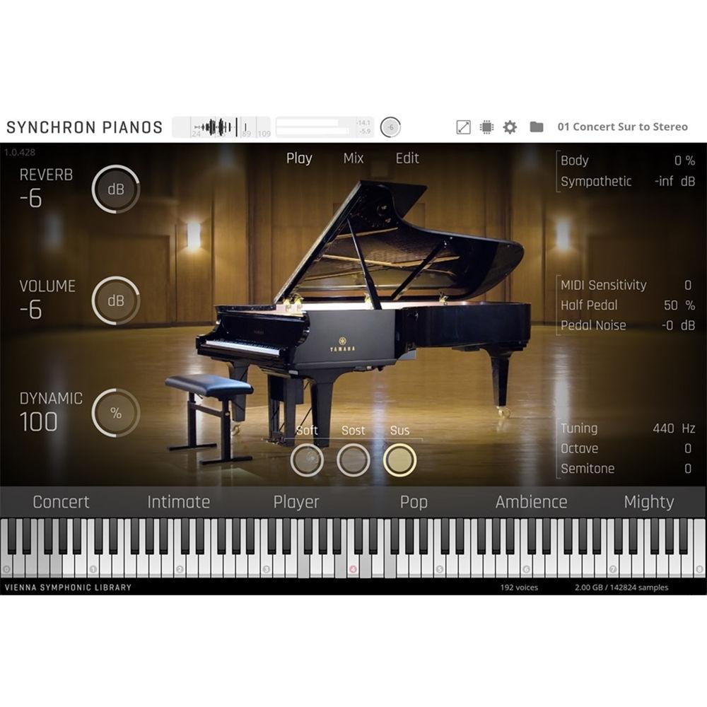 Vienna Symphonic Library Synchron Yamaha CFX Standard Library - Grand Piano Virtual Instrument