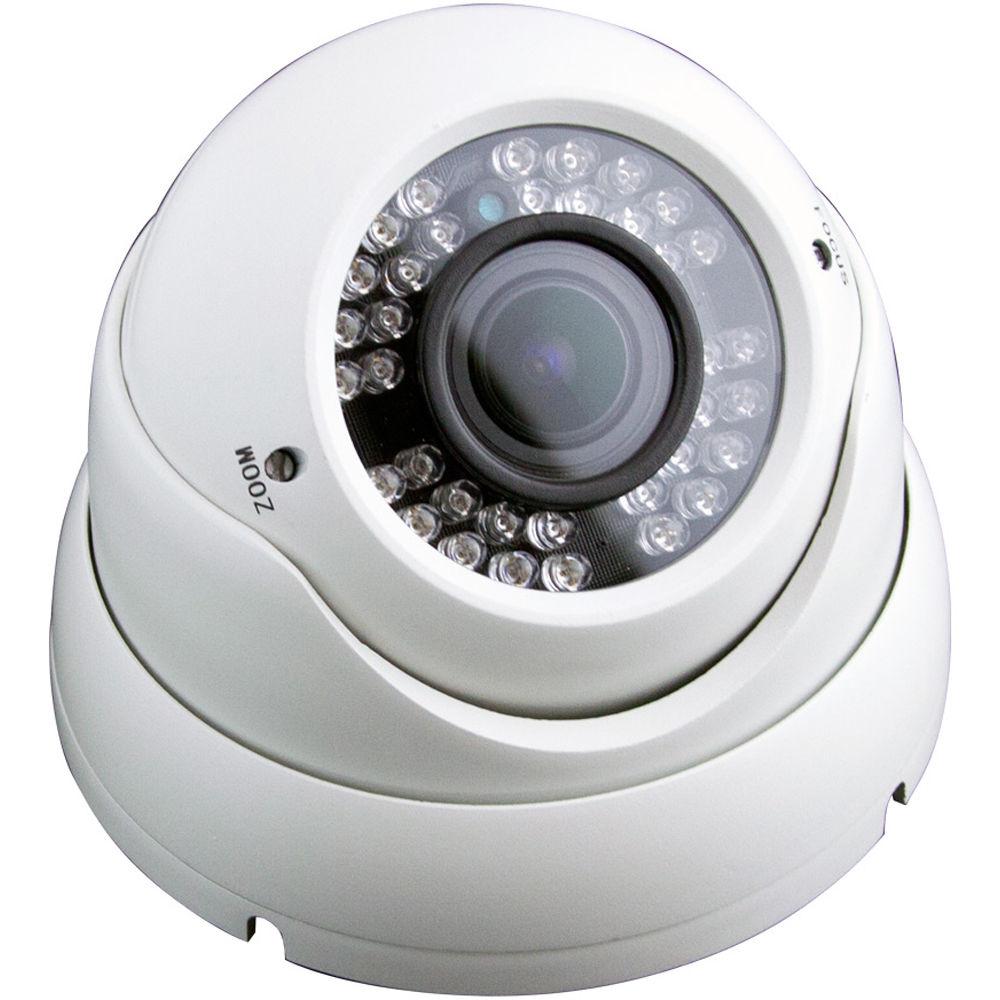 ViewZ 2.1MP AHD Outdoor Dome Camera with 2.8-12mm Varifocal Lens and Night Vision