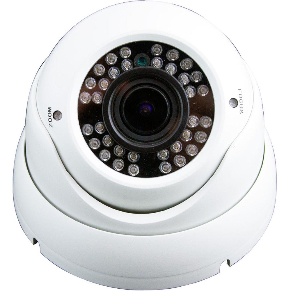ViewZ 2.1MP AHD Outdoor Dome Camera with 2.8-12mm Varifocal Lens and Night Vision