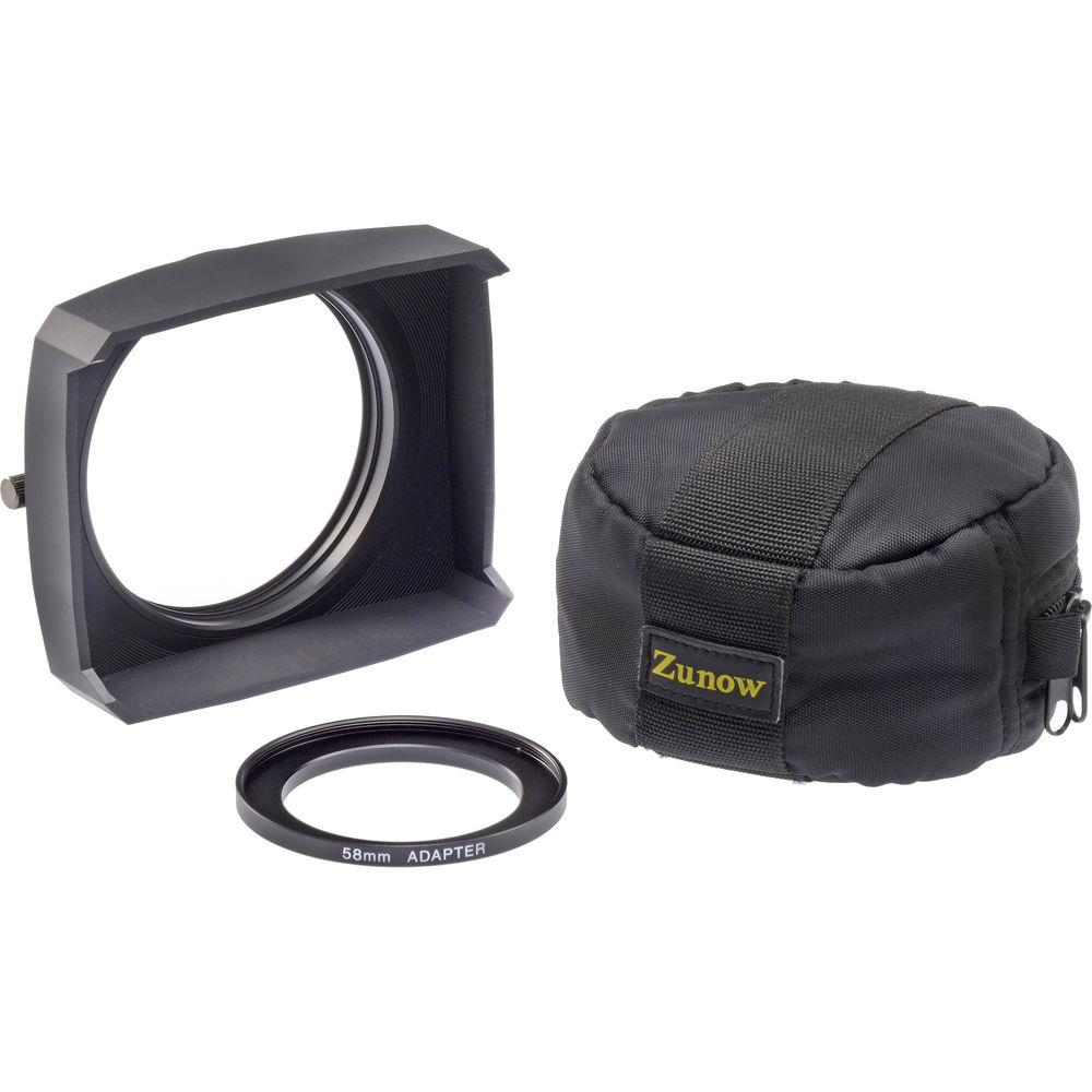 Zunow WCX-85 Compact 4K Wide Conversion Lens with 62 & 58mm Step-Down Rings
