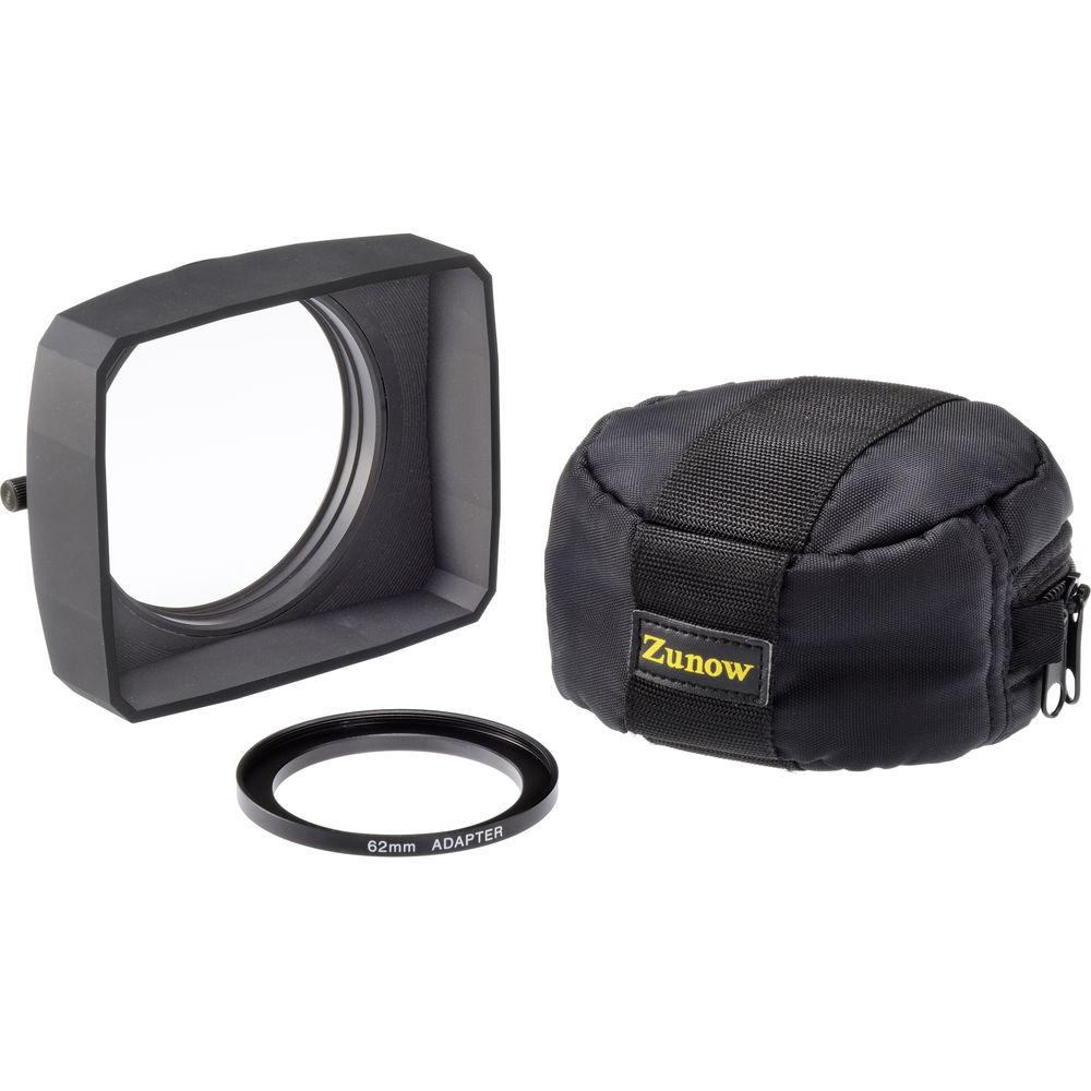 Zunow WCX-85 Compact 4K Wide Conversion Lens with 62 & 58mm Step-Down Rings