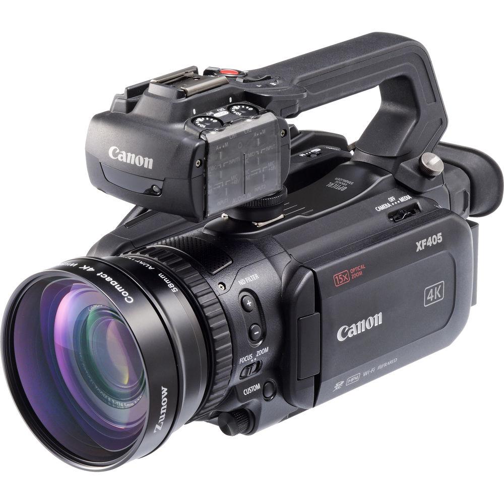 Zunow WCX-85 Compact 4K Wide Conversion Lens with 62 & 58mm Step-Down Rings