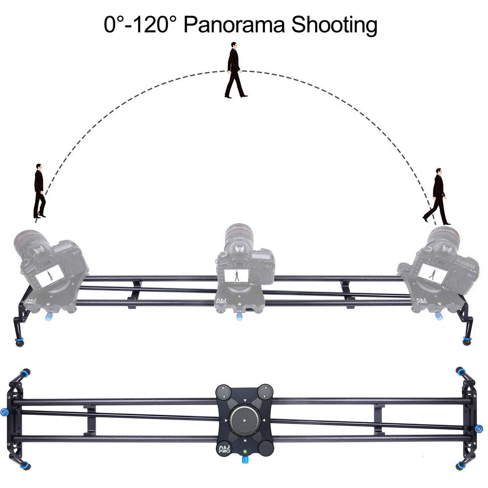 A&J PRO Portable Parallax Camera Slider with Carbon Fiber Rail