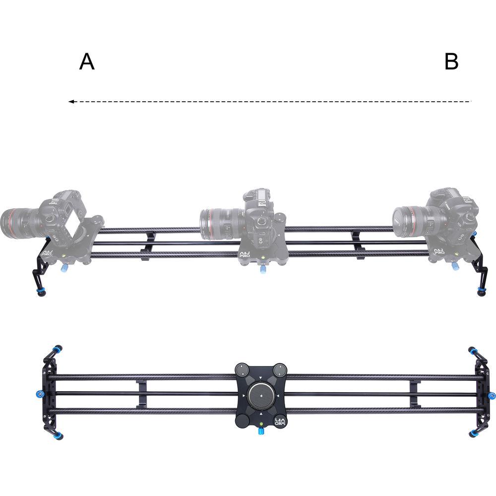 A&J PRO Portable Parallax Camera Slider with Carbon Fiber Rail