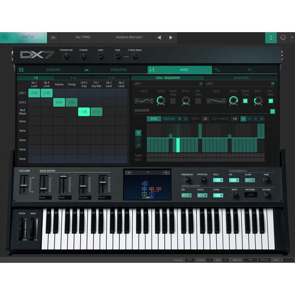 Arturia DX7 V - Virtual FM Synthesizer