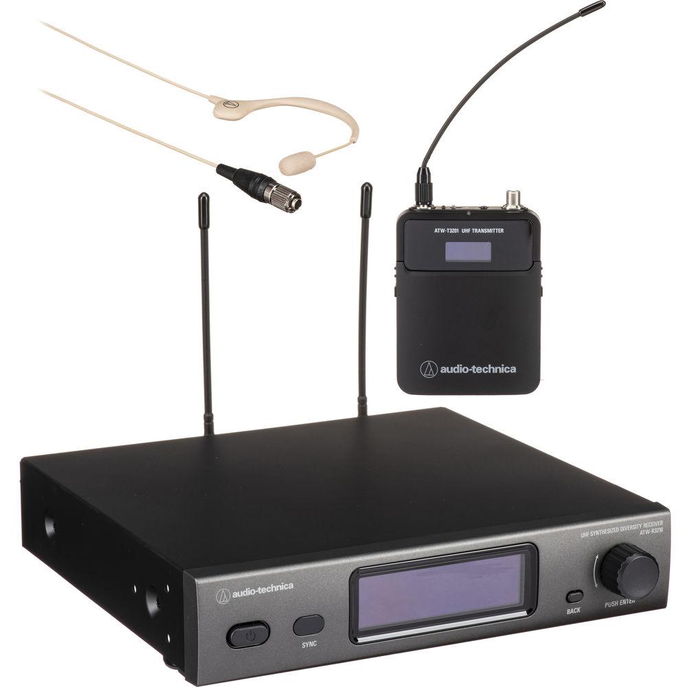 Audio-Technica ATW-3211 893-THEE1 3000 Series Fourth Generation Wireless Microphone System with BP893cH-TH Headworn Mic