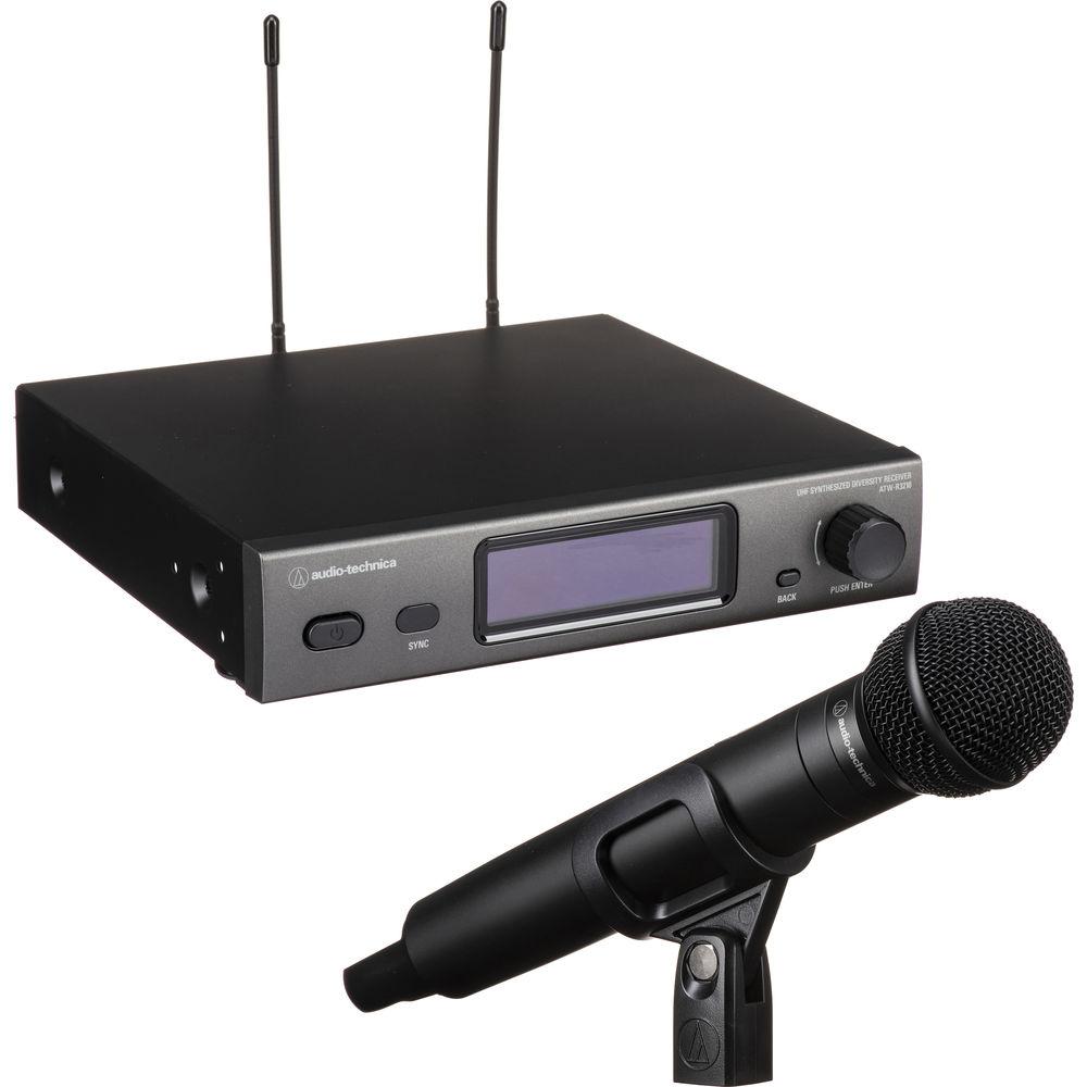 Audio-Technica ATW-3212 C510DE2 3000 Series Fourth Generation Wireless Handheld Microphone System with ATW-C510 Capsule