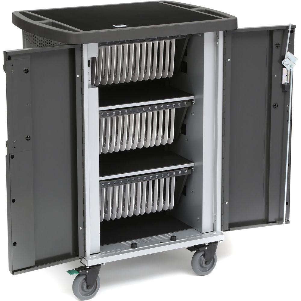 Bretford EVER Cart T45 Mobile 45-Device AC Charging Cart with 180° Back Panel