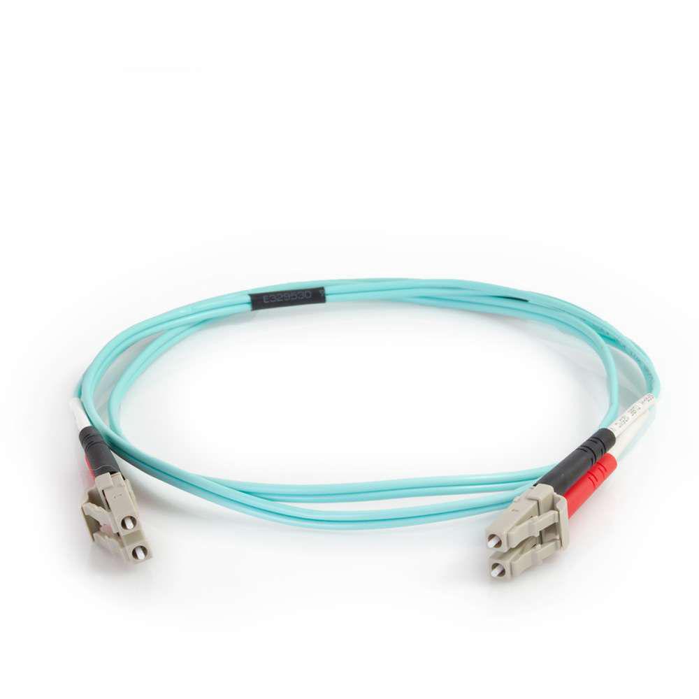 C2G 50 125 LC Male to SC Male Multimode Fiber Optic OM4 Cable