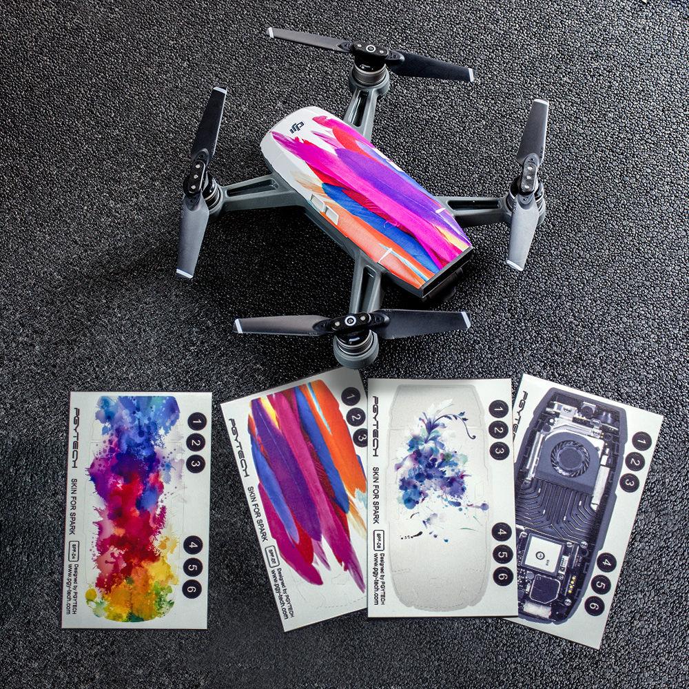 DJI 4-Pack PGYTECH Skin for Spark Quadcopter