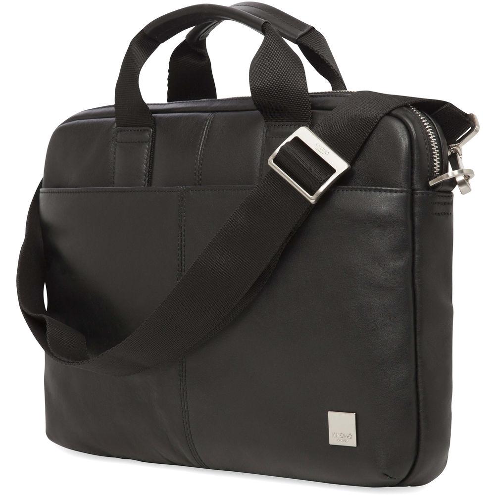 KNOMO USA 13" Stanford Leather Laptop Briefcase