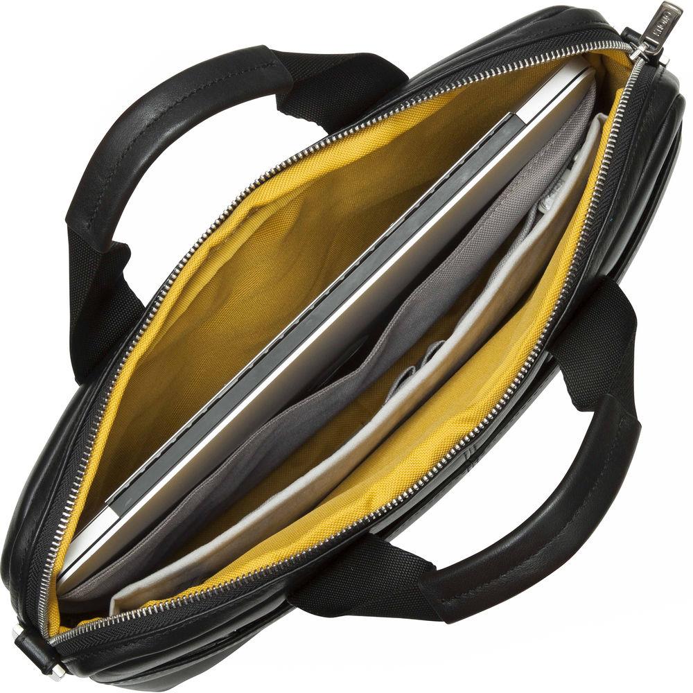 KNOMO USA 13" Stanford Leather Laptop Briefcase