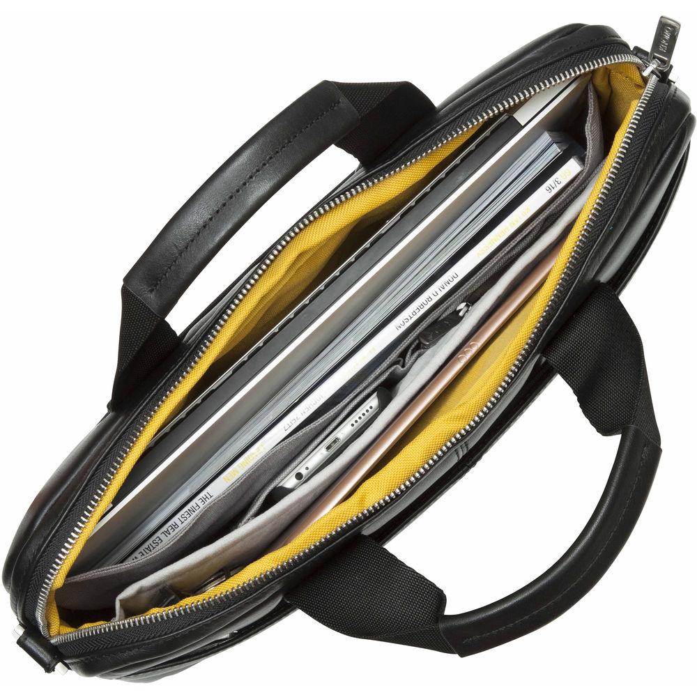 KNOMO USA 13" Stanford Leather Laptop Briefcase