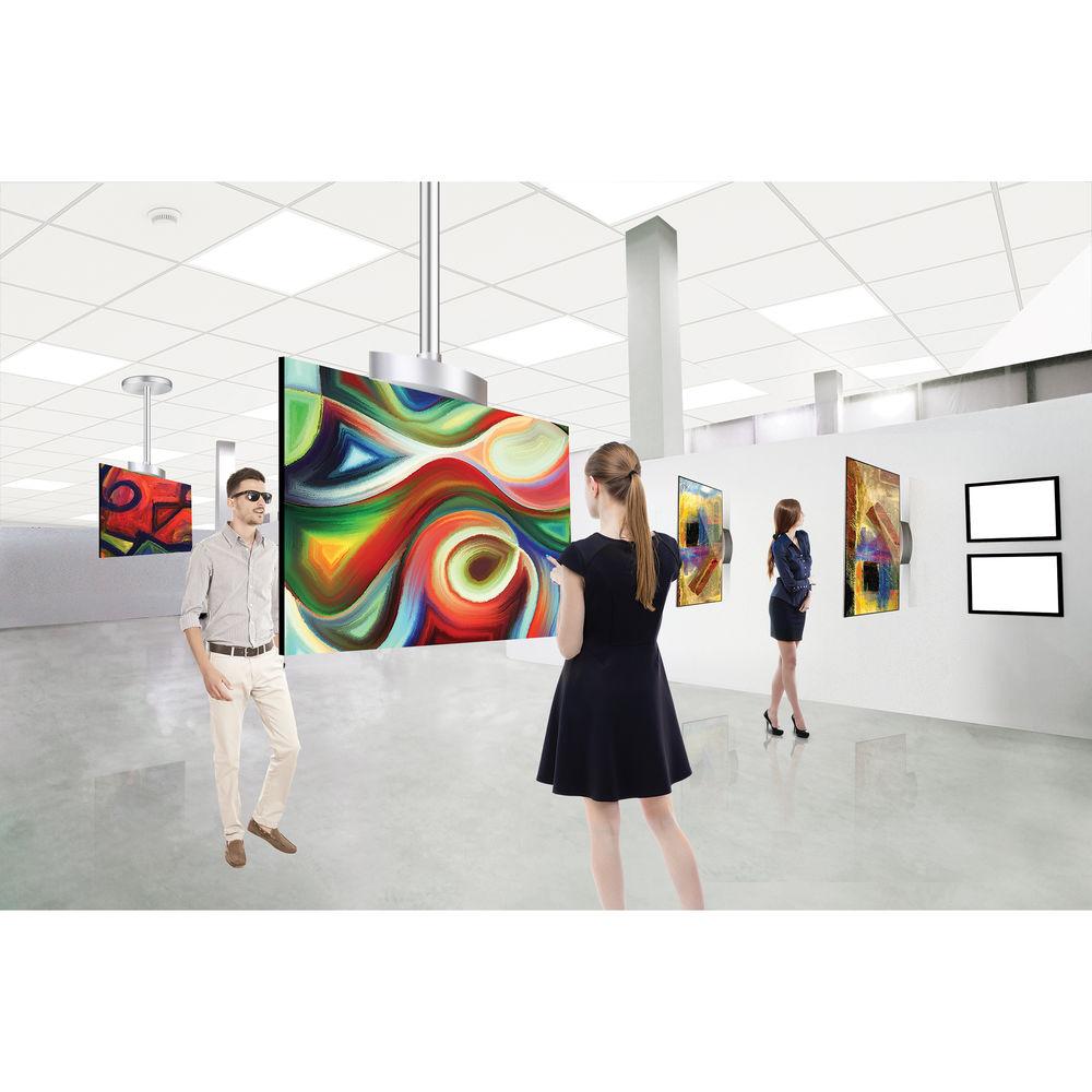 LG 55" Dual-View Full HD Flat OLED Signage with Floor Stand