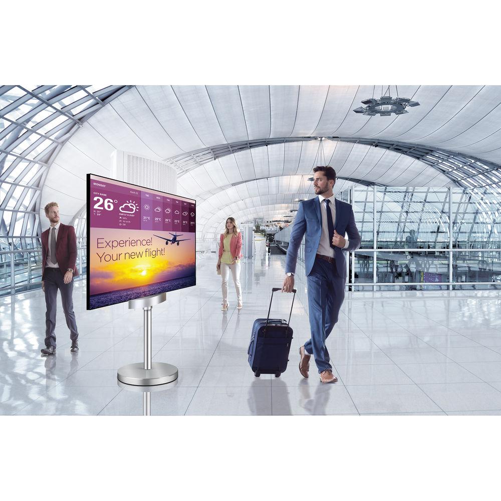 LG 55" Dual-View Full HD Flat OLED Signage with Floor Stand