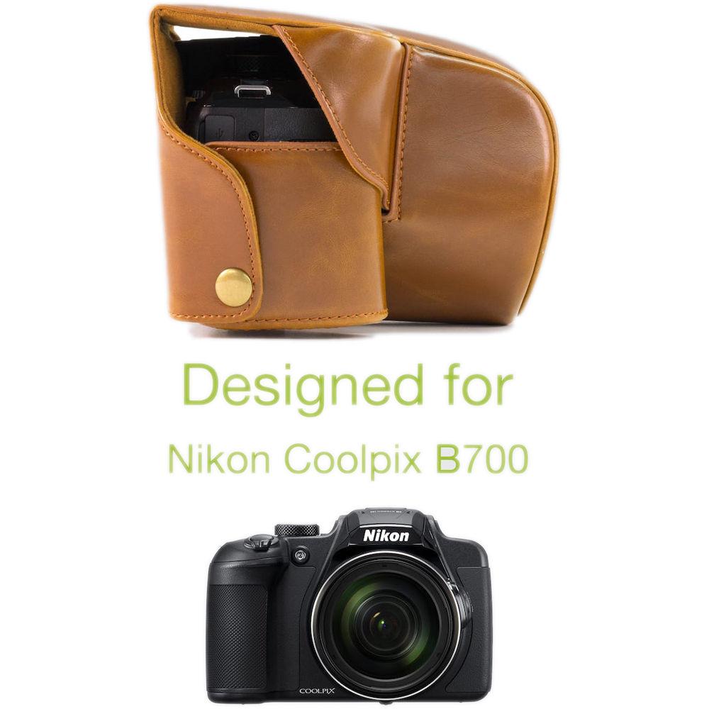 MegaGear Ever Ready Leather Camera Case for Nikon COOLPIX B700