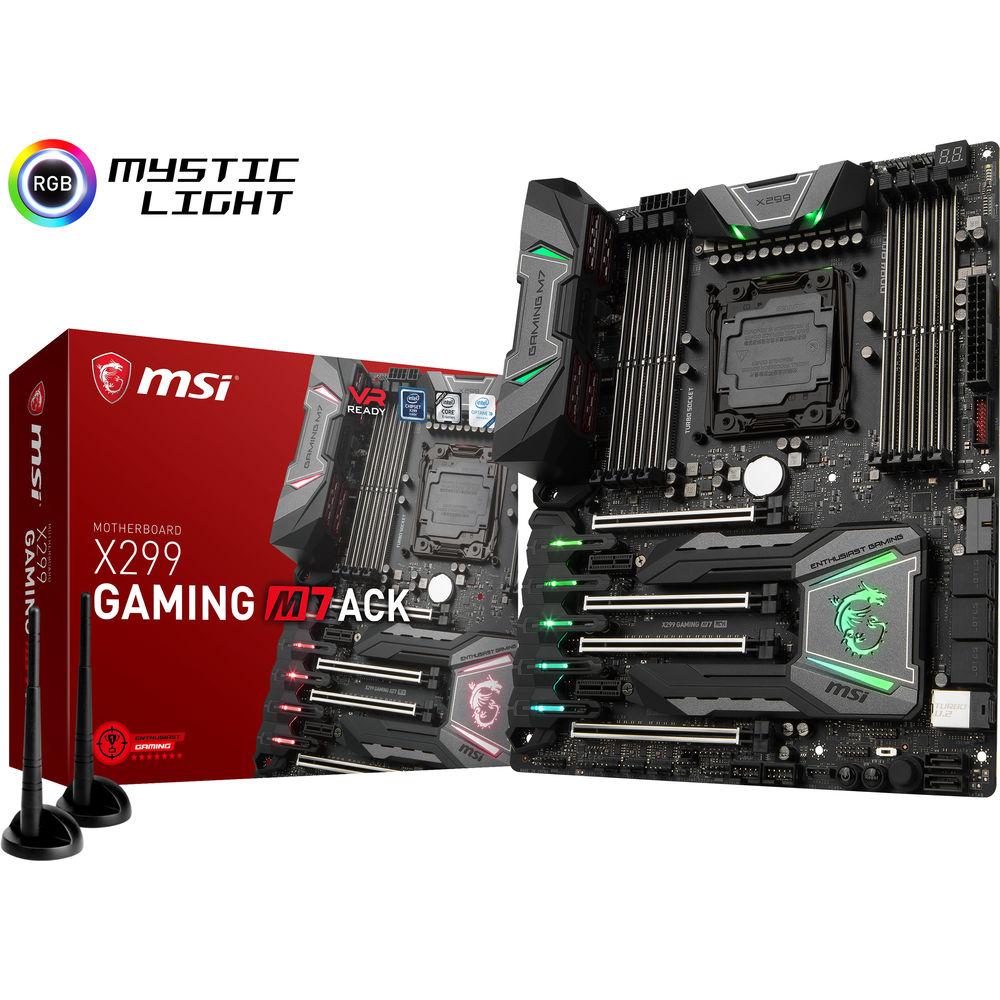 MSI X299 Gaming M7 ACK LGA 2066 ATX Motherboard