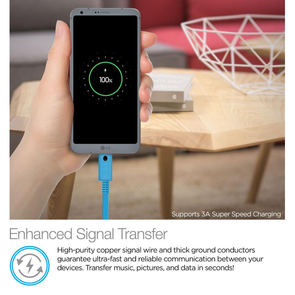 Naztech USB Type-C to Type-A Charge Sync Cable with LED Light