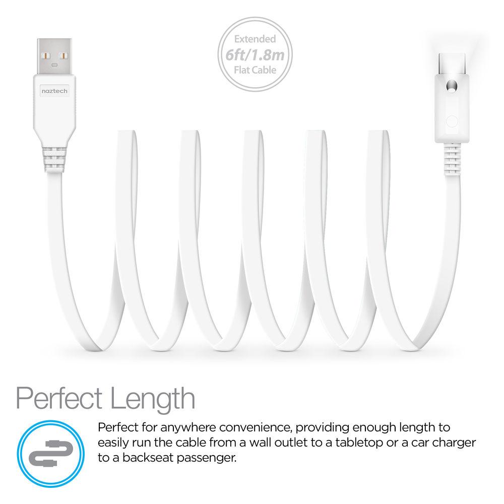Naztech USB Type-C to Type-A Charge Sync Cable with LED Light