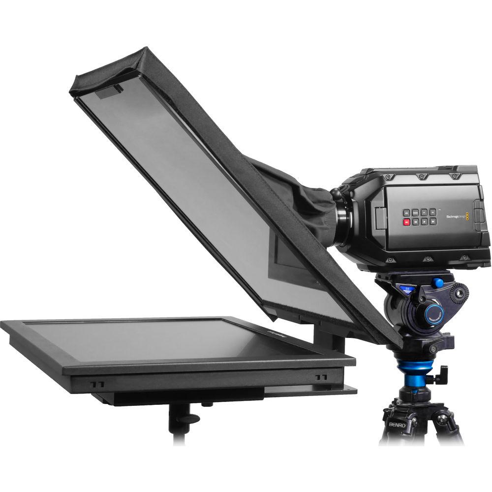 Prompter People QGear QPro FreeStand Series 19" High Brightness Teleprompter Bundle