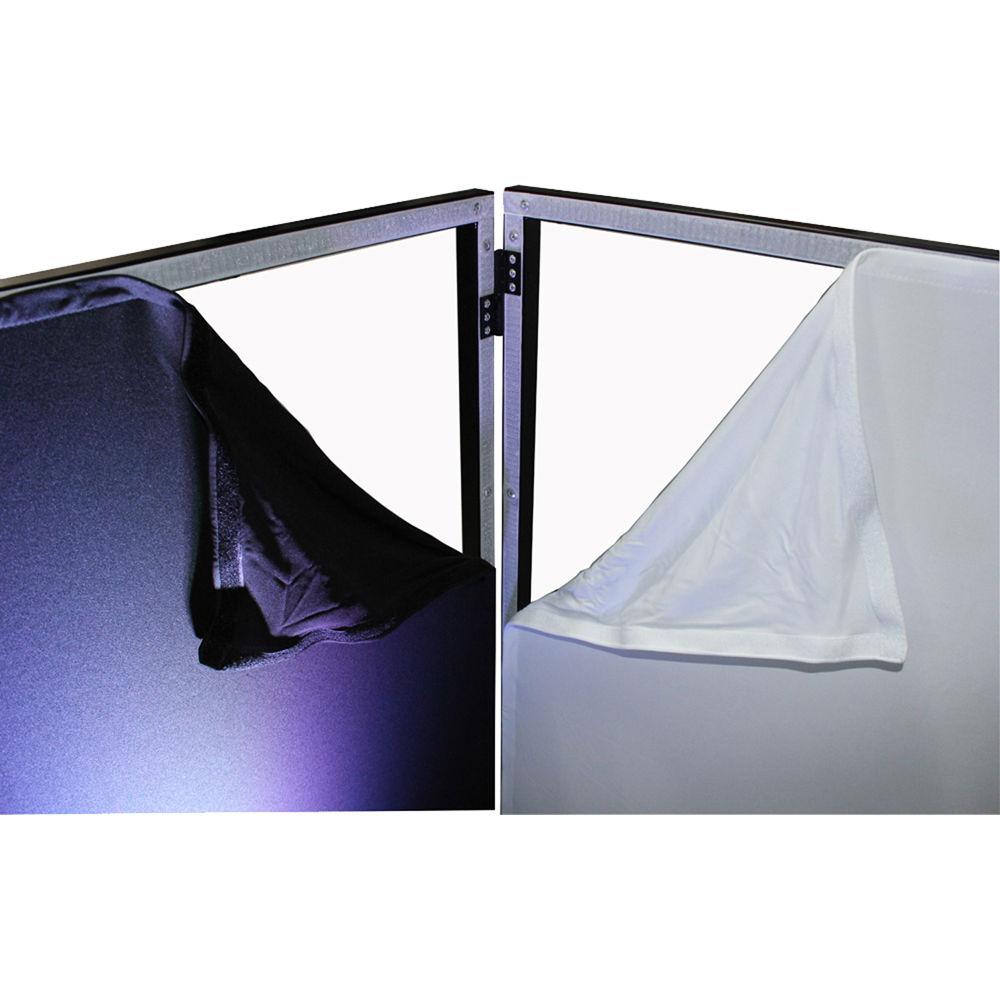 ProX DJ Facade - Aluminum 4-Panel Scrim Package with Bag and Black White Scrims