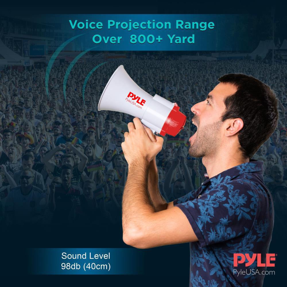Pyle Pro PMP39VC 30W Megaphone with Siren and Voice-Changer