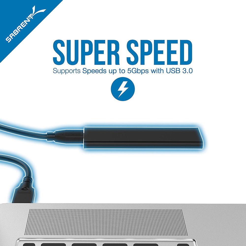 Sabrent M.2 NGFF SSD to USB 3.0 Aluminum Enclosure