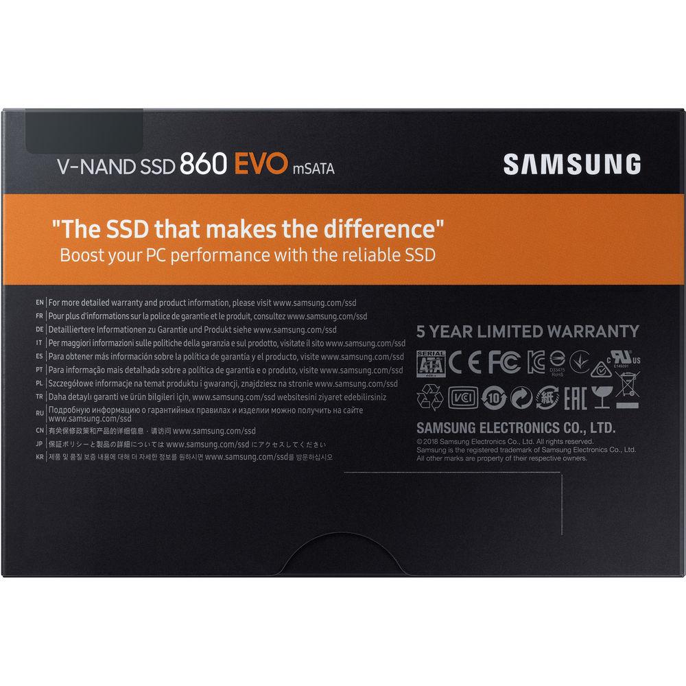Samsung 500GB 860 EVO SATA III M.SATA Internal SSD