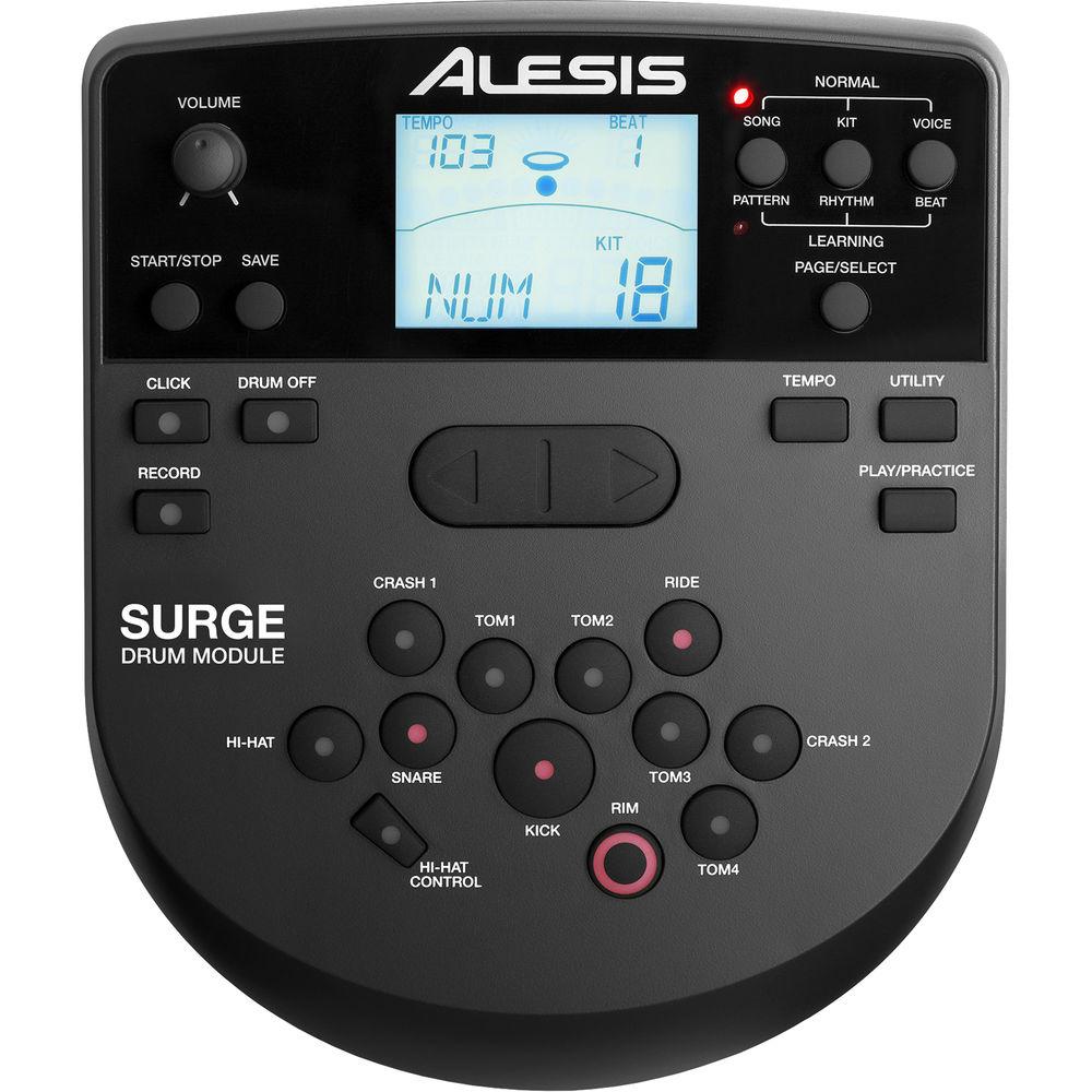 Alesis Surge Mesh Kit Eight-Piece Electronic Drum Kit with Mesh Heads