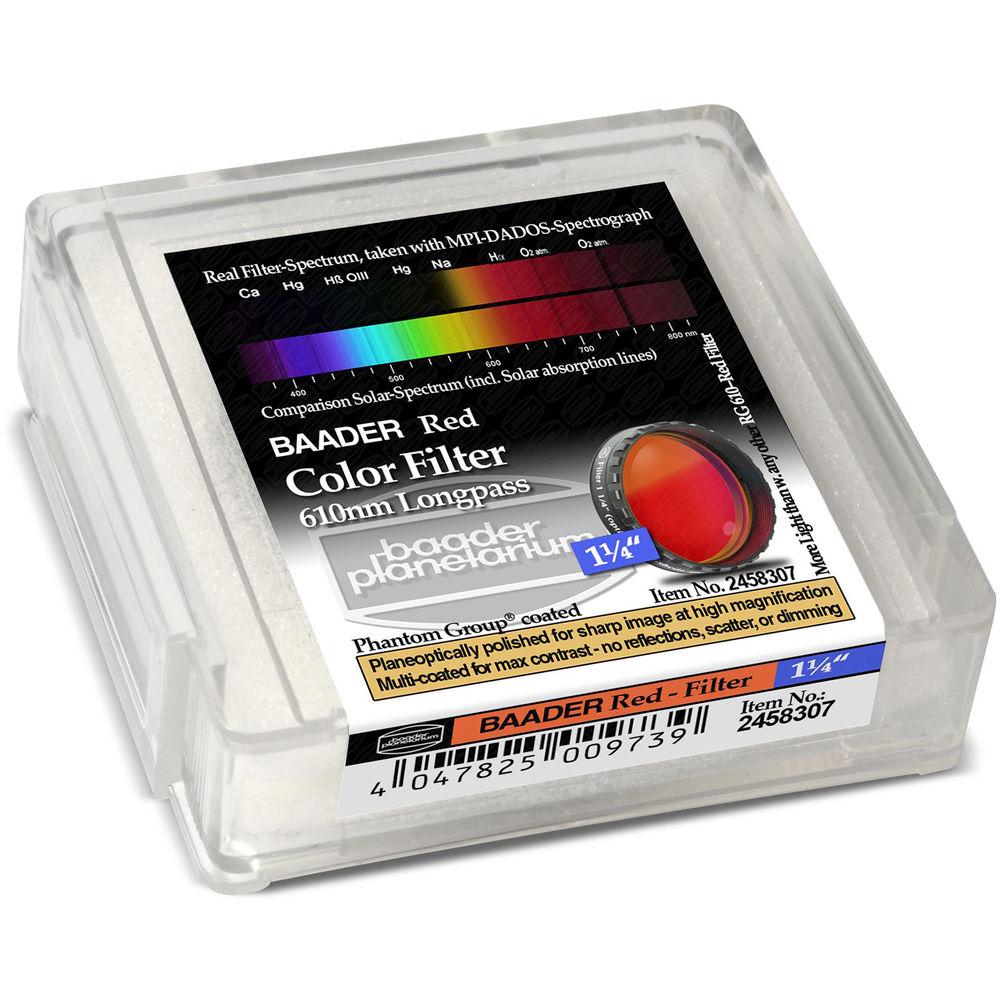 Alpine Astronomical Baader Red Colored Bandpass Eyepiece Filter