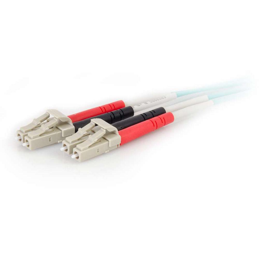 C2G 50 125 LC Male to LC Male Multimode Fiber Optic OM4 Cable