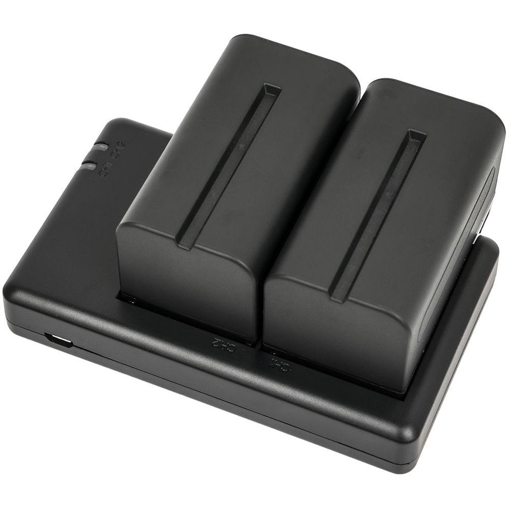 CAME-TV 2 x CA-F750 Batteries & FM50 USB Charger Kit