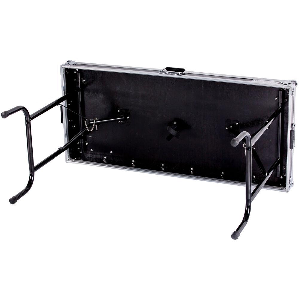 DeeJay LED Universal Fold-Out DJ Table with Locking Pins