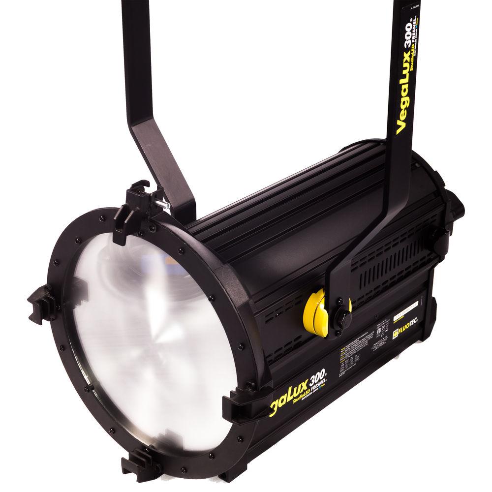 Fluotec VegaLux 300 Tunable 10" StudioLED Fresnel with Stand Mount Yoke