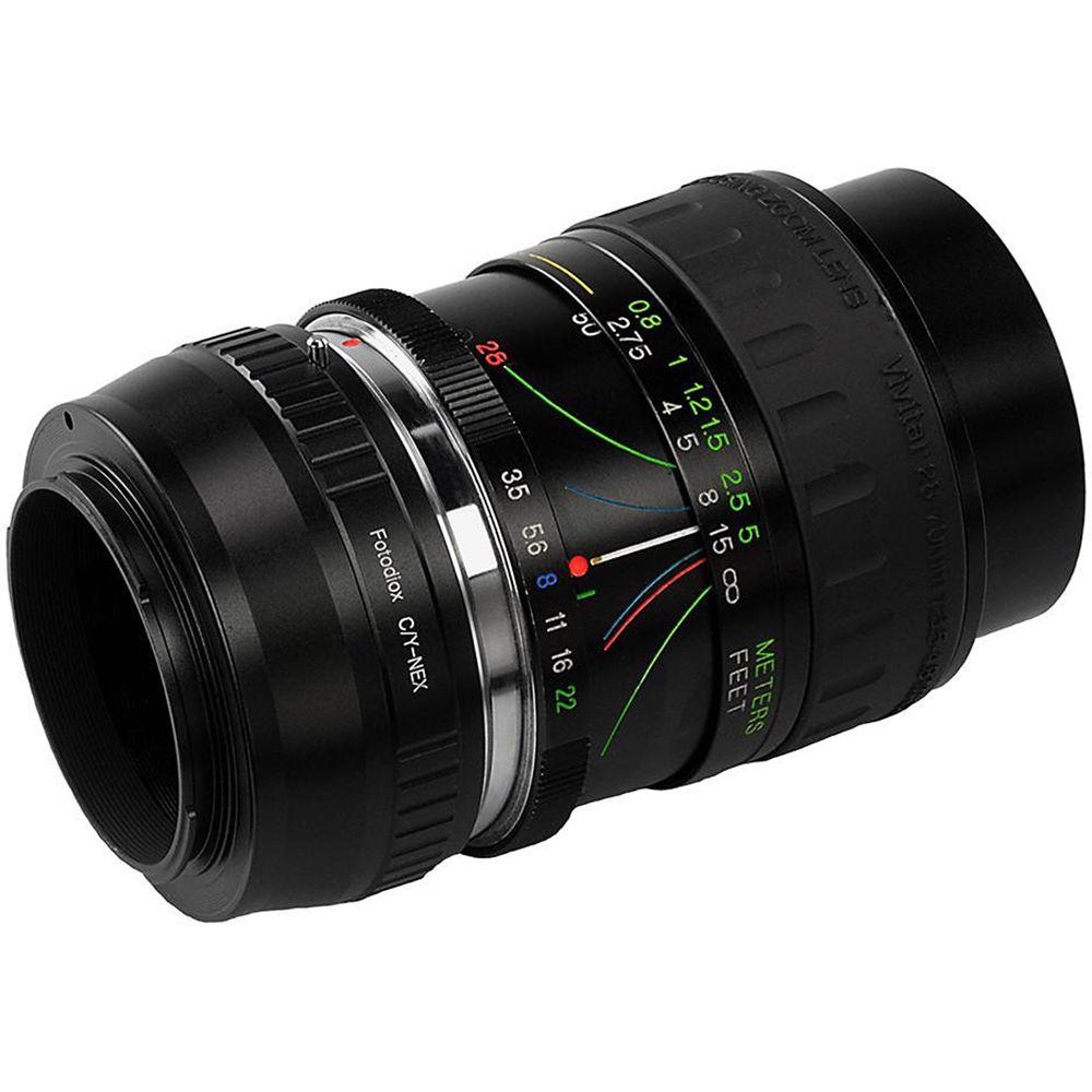 FotodioX Mount Adapter for Contax Yashica Lens to Sony E-Mount Camera