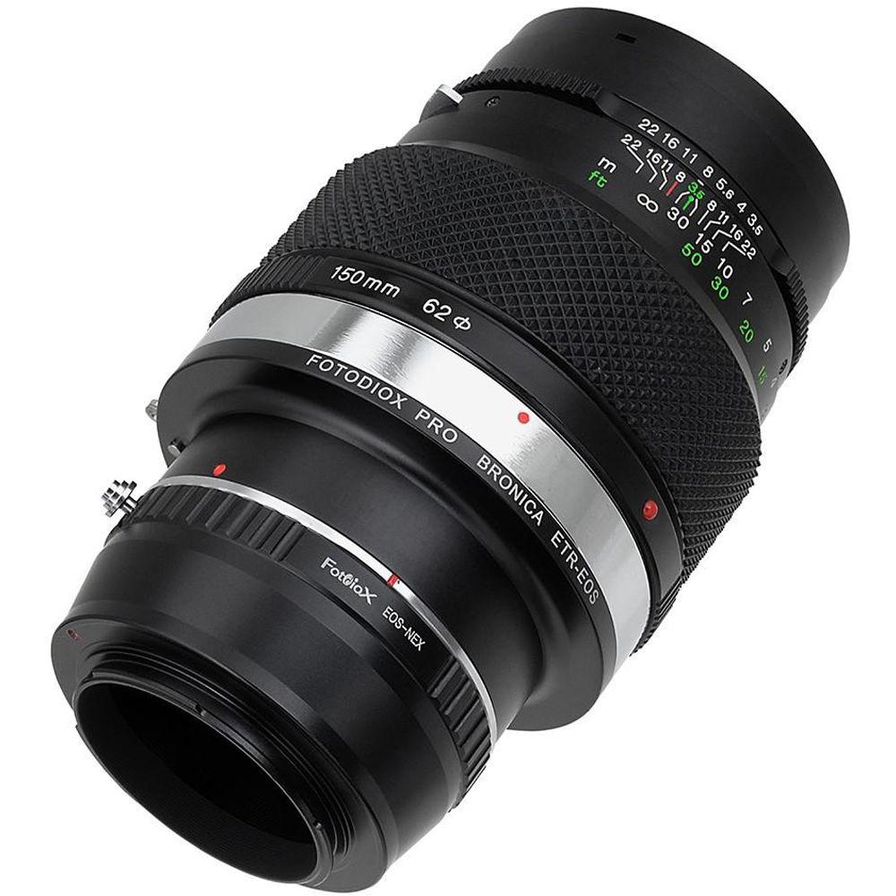 FotodioX Pro Mount Adapter for Bronica ETR Lens to Sony E-Mount Camera