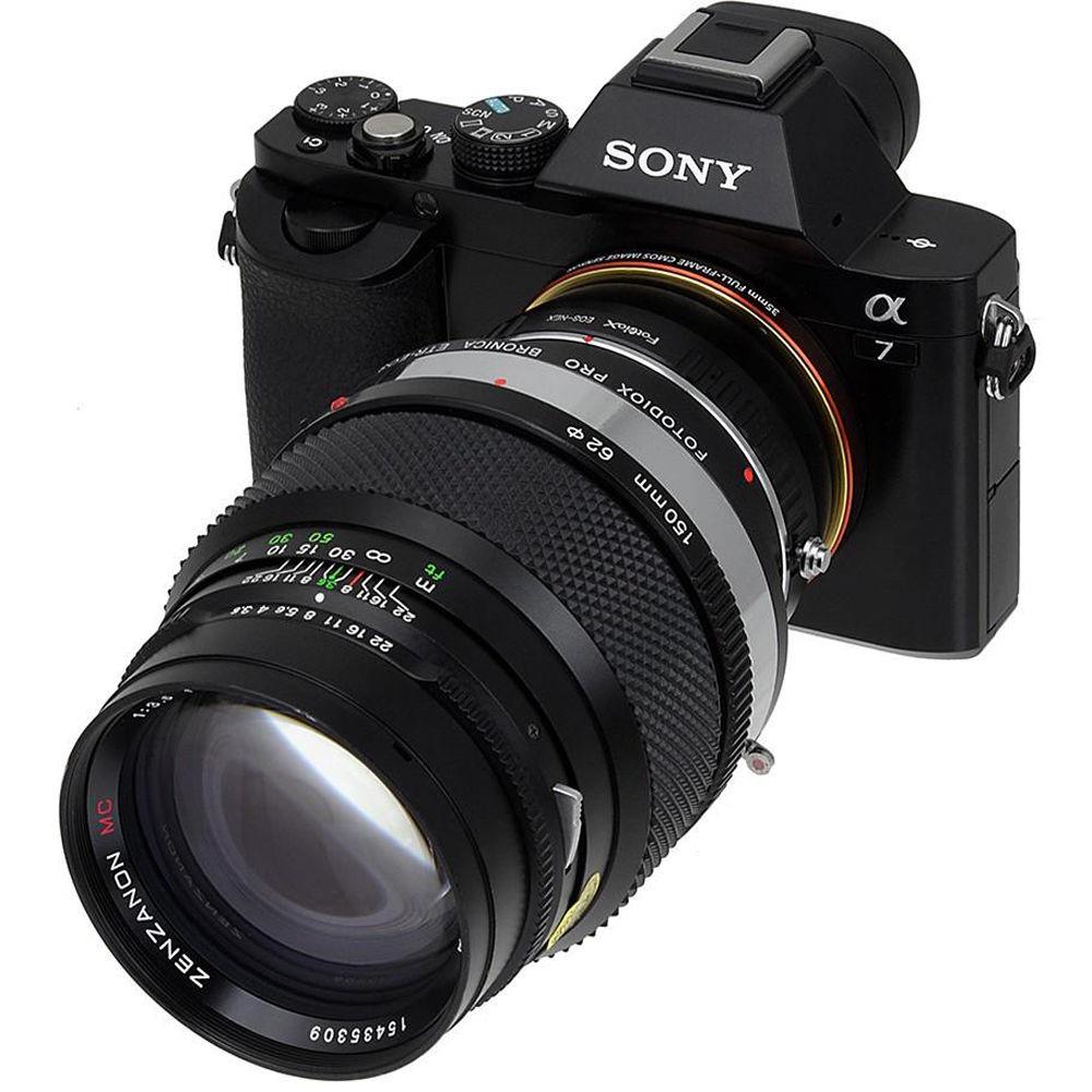 FotodioX Pro Mount Adapter for Bronica ETR Lens to Sony E-Mount Camera