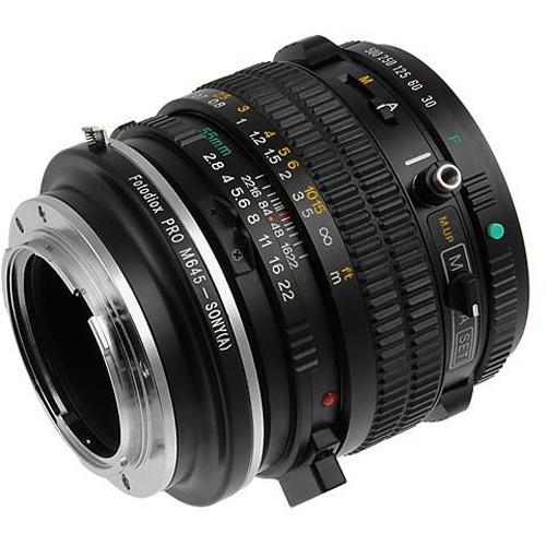 FotodioX Pro Mount Adapter for Mamiya 645 Lens to Sony A-Mount Camera