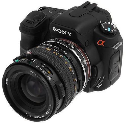 FotodioX Pro Mount Adapter for Mamiya 645 Lens to Sony A-Mount Camera