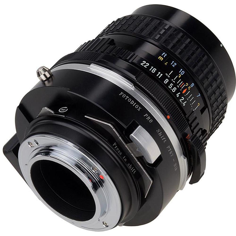 FotodioX Pro Shift Mount Adapter for Pentax 67 Lens to Nikon F-Mount Camera