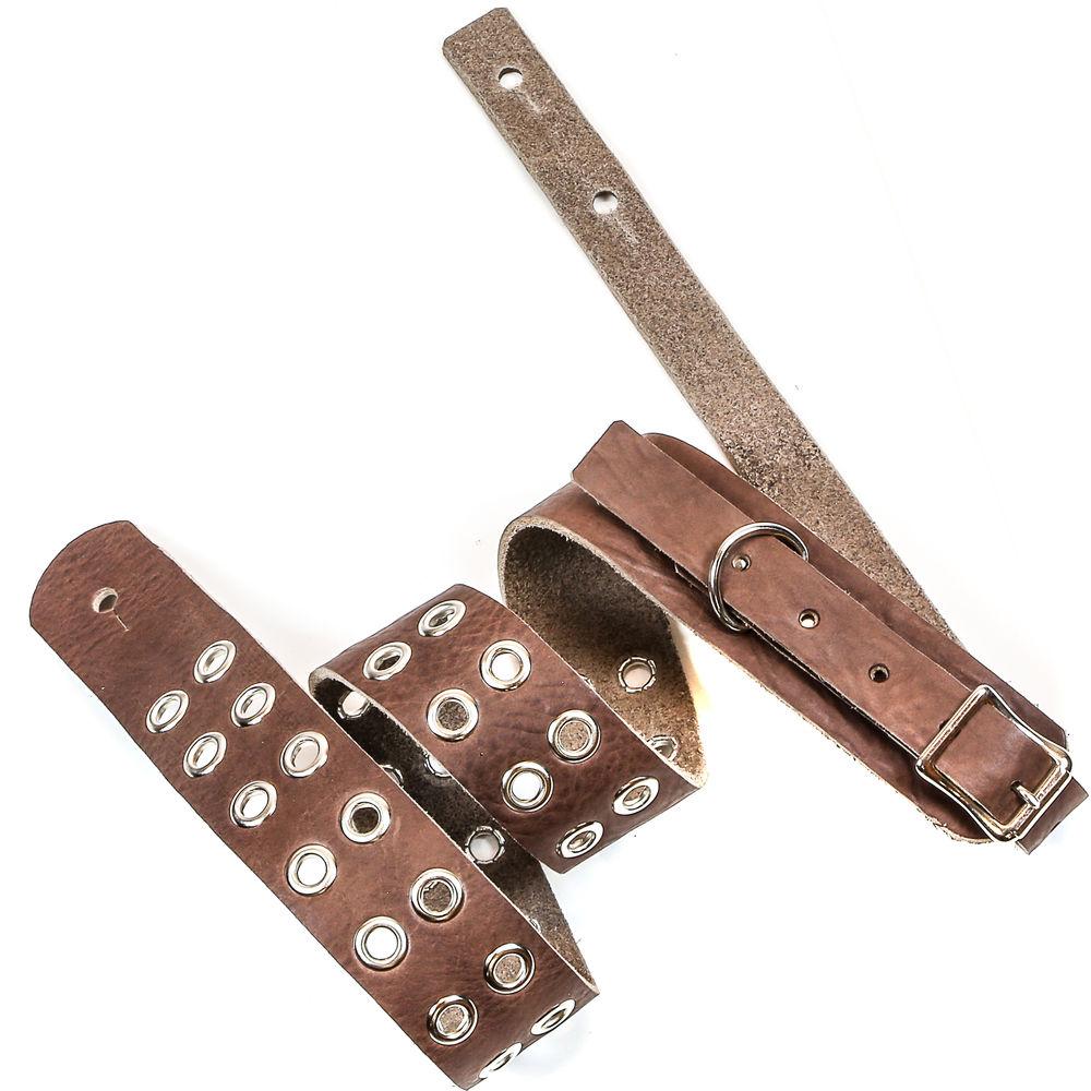 Funk Plus Double Grommet Genuine Premium Leather Guitar Strap with Buckle