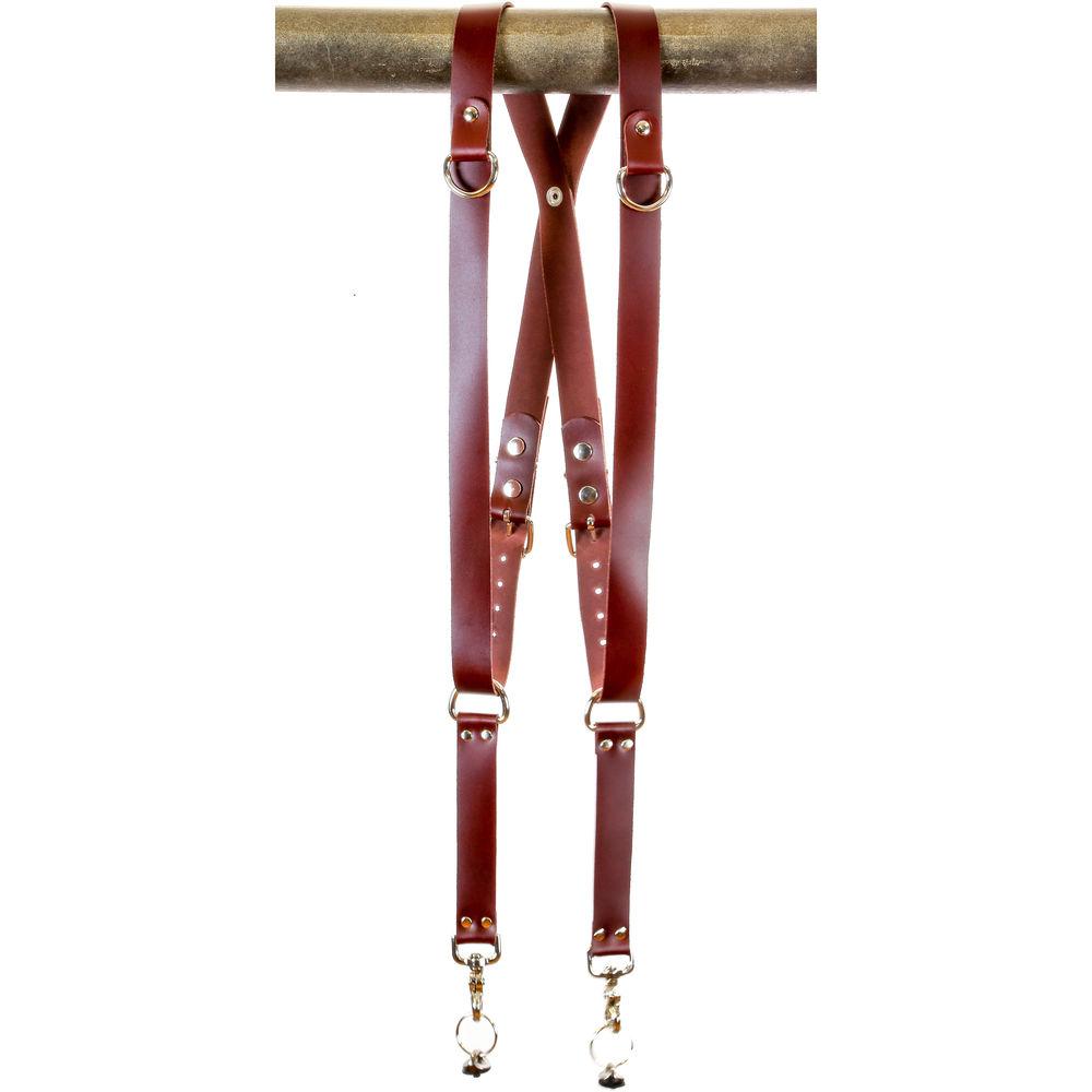 Funk Plus Latigo Leather Snap Back Harness with 1.25" Wide Straps and D-Rings