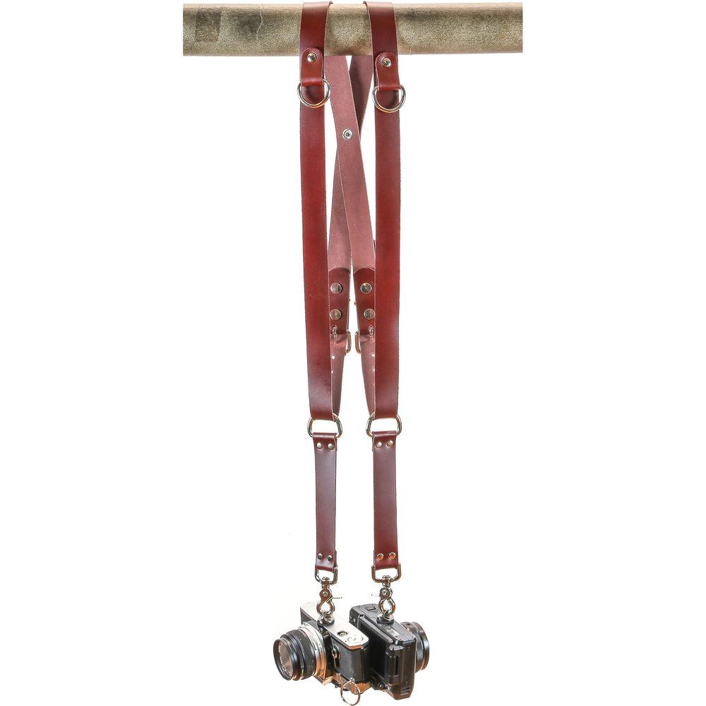 Funk Plus Latigo Leather Snap Back Harness with 1.25" Wide Straps and D-Rings